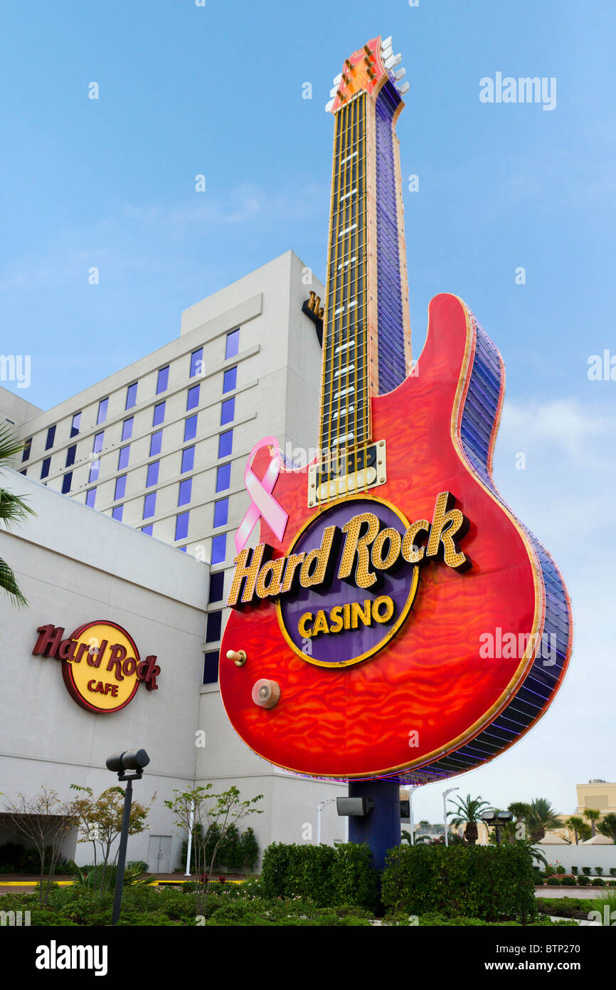 The Hard Rock Casino and Hotel, Biloxi, Gulf Coast, Mississippi, USA Stock Photo