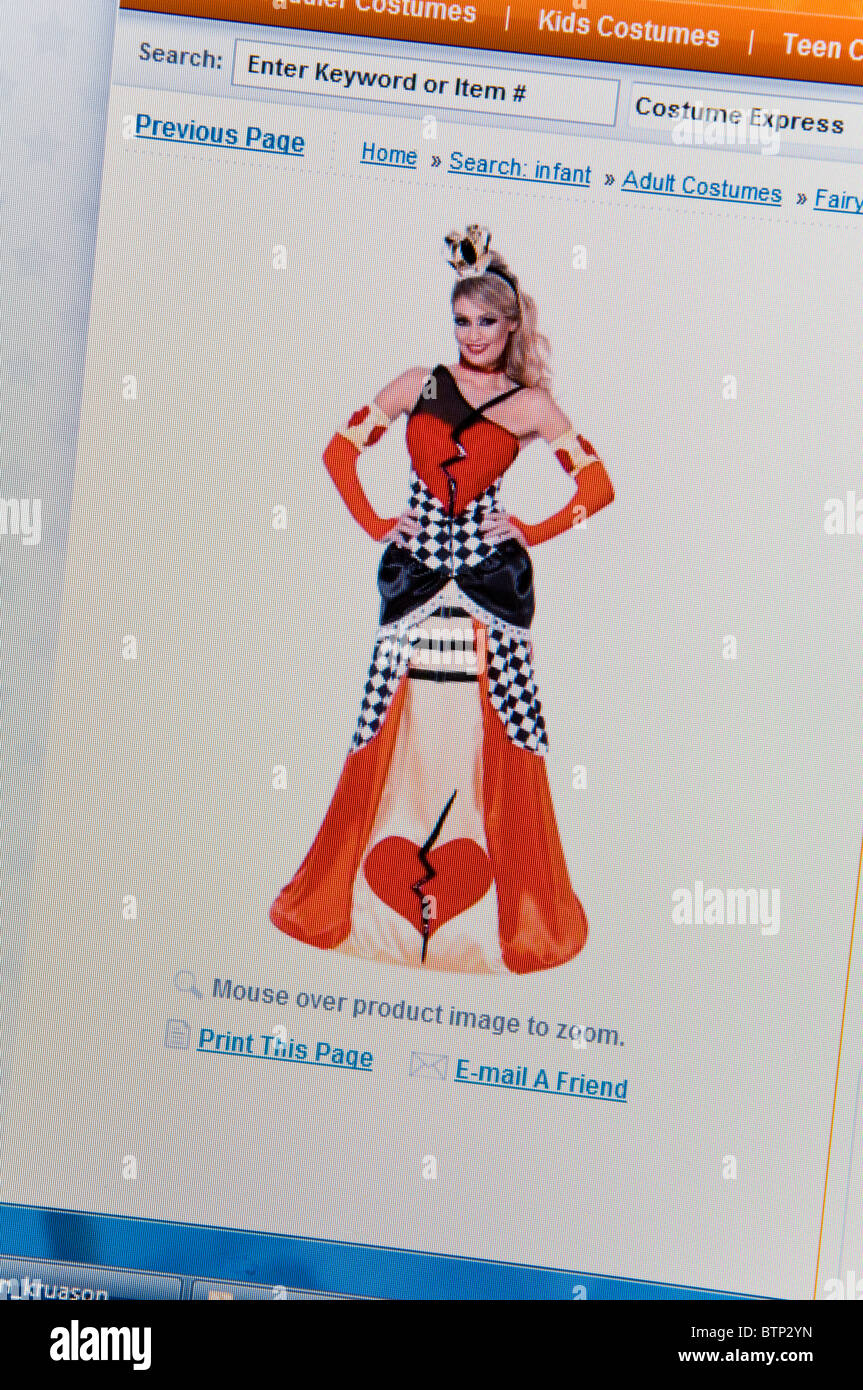 Halloween costume store website online Stock Photo Alamy