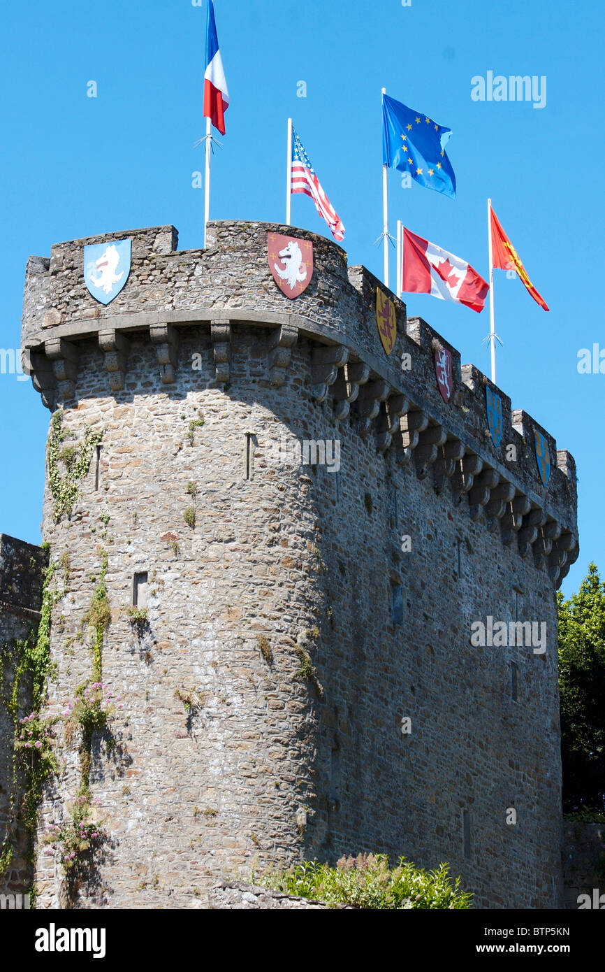 France, Normandy, Avranches, Castle Stock Photo