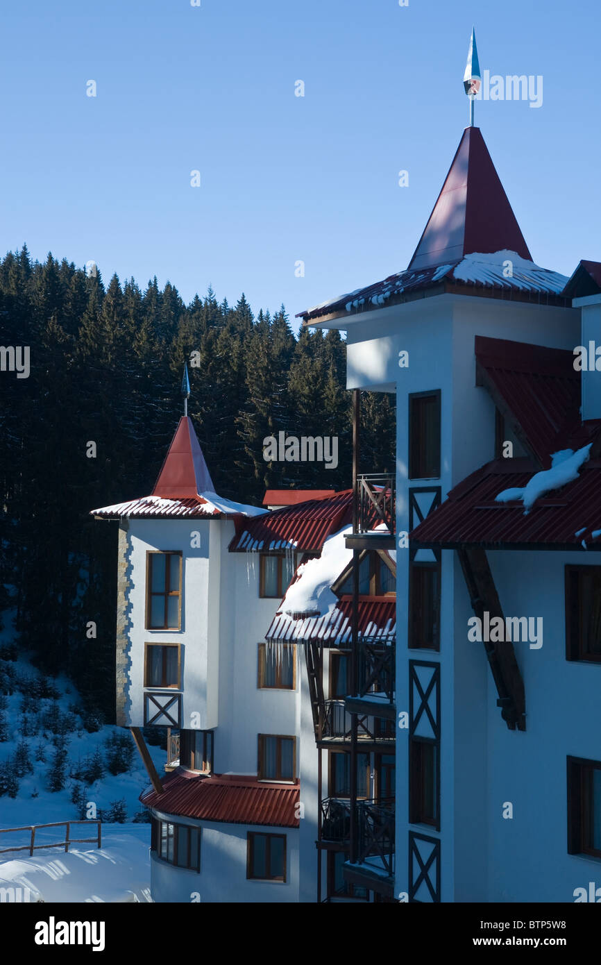Pamporovo, a famous ski resort, Rodopi mountains, contemporary ...
