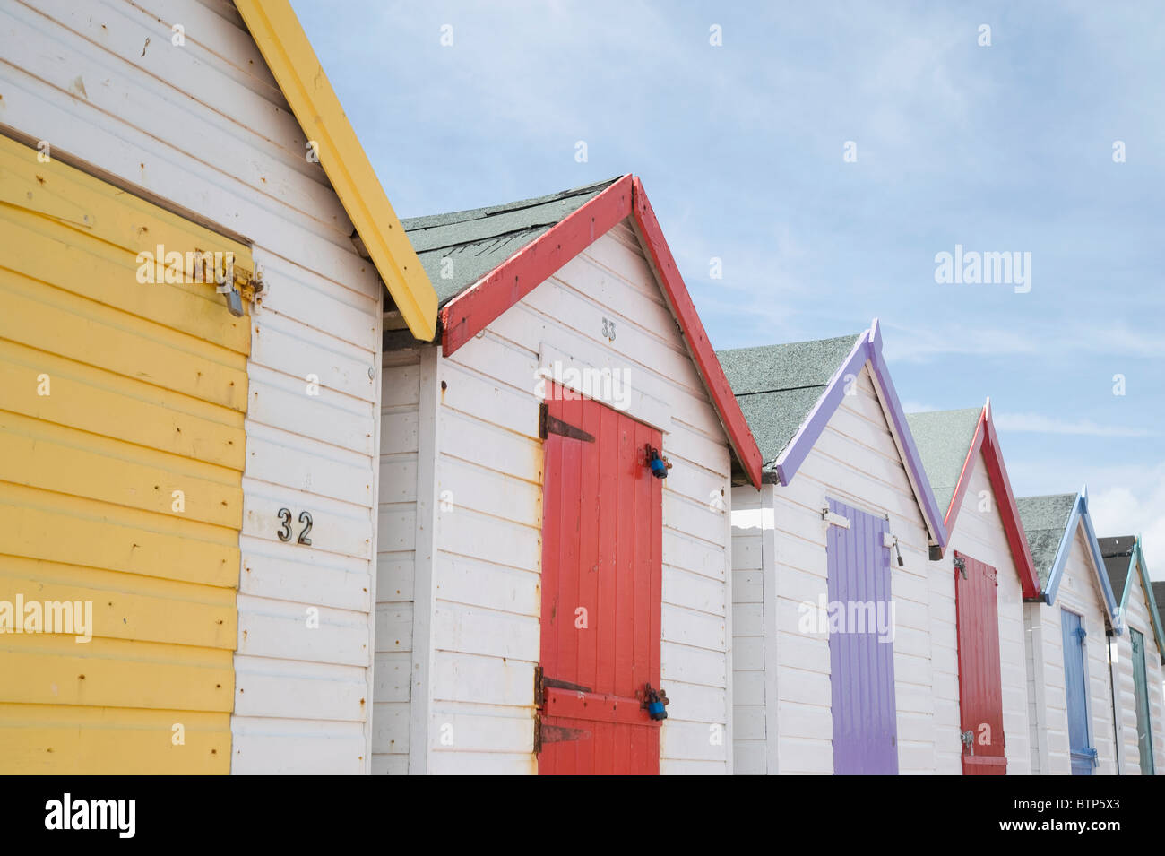 Beach Huts, Torbay the English Riviera, Devon, UK Stock Photo Alamy