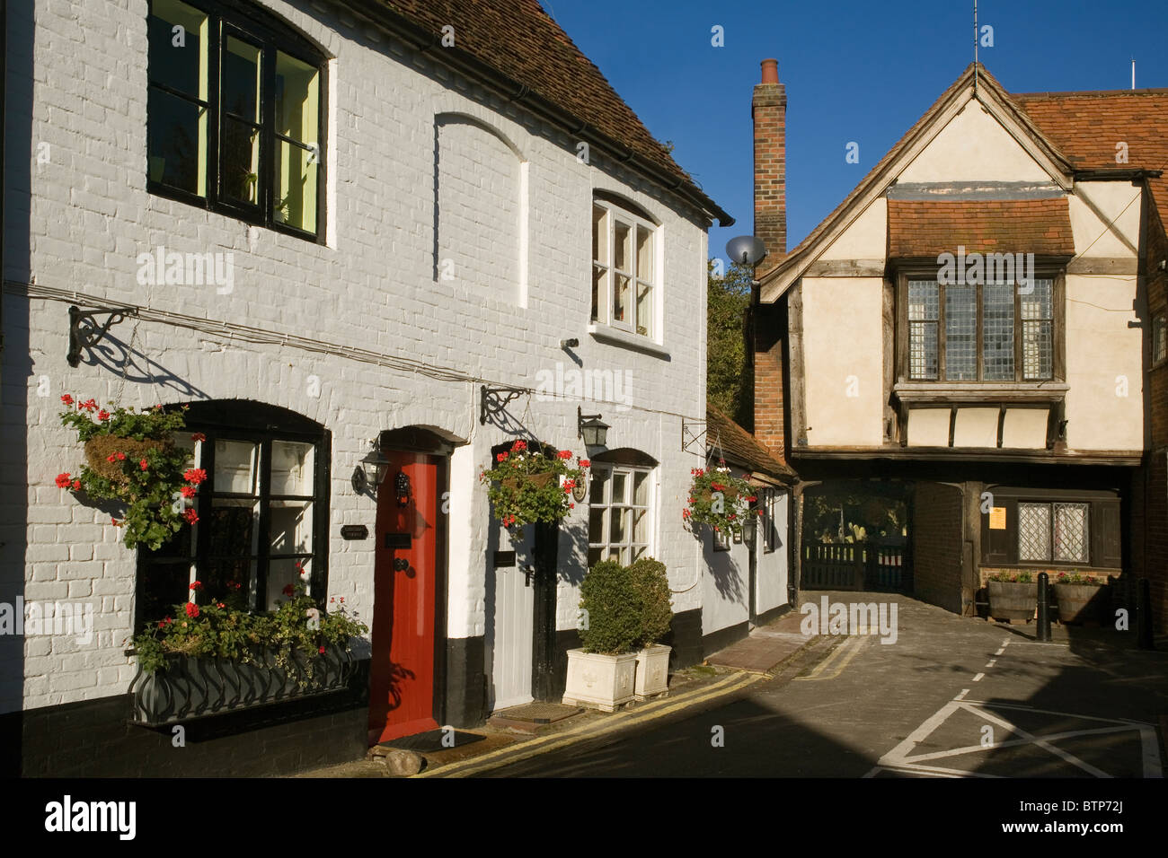England Berkshire Bray Lychgate under house, leading to church Stock