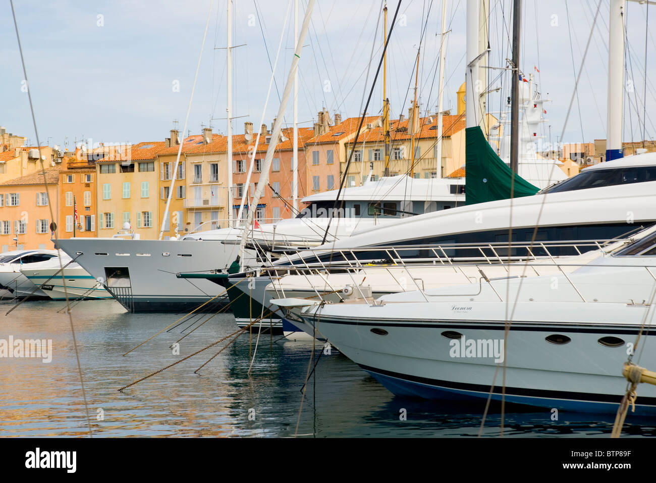 Harbour, St. Tropez, Cote d'Azur, France Stock Photo - Alamy
