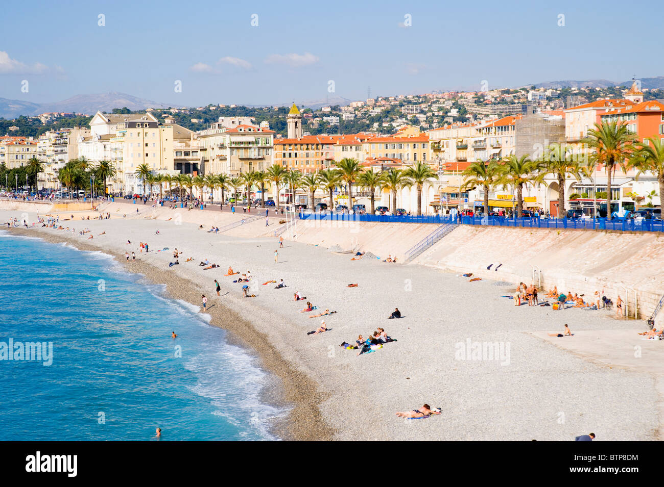 Promenade d'Anglais, Nice, Cote d'Azur, France Stock Photo
