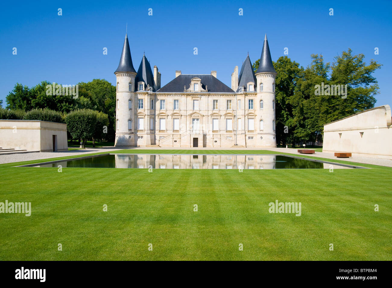 Chateau of Pichon Longueville, Medoc, France Stock Photo