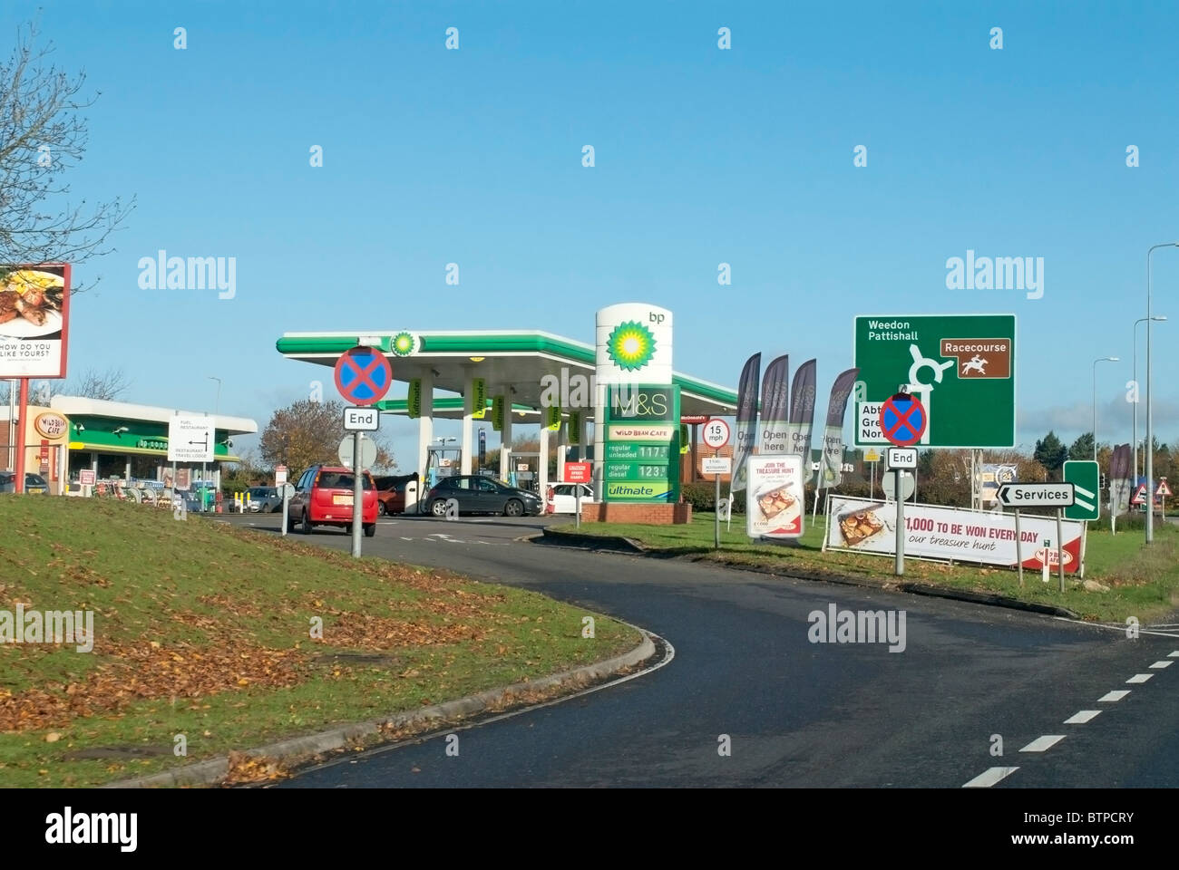 BP Petrol Station Stock Photo