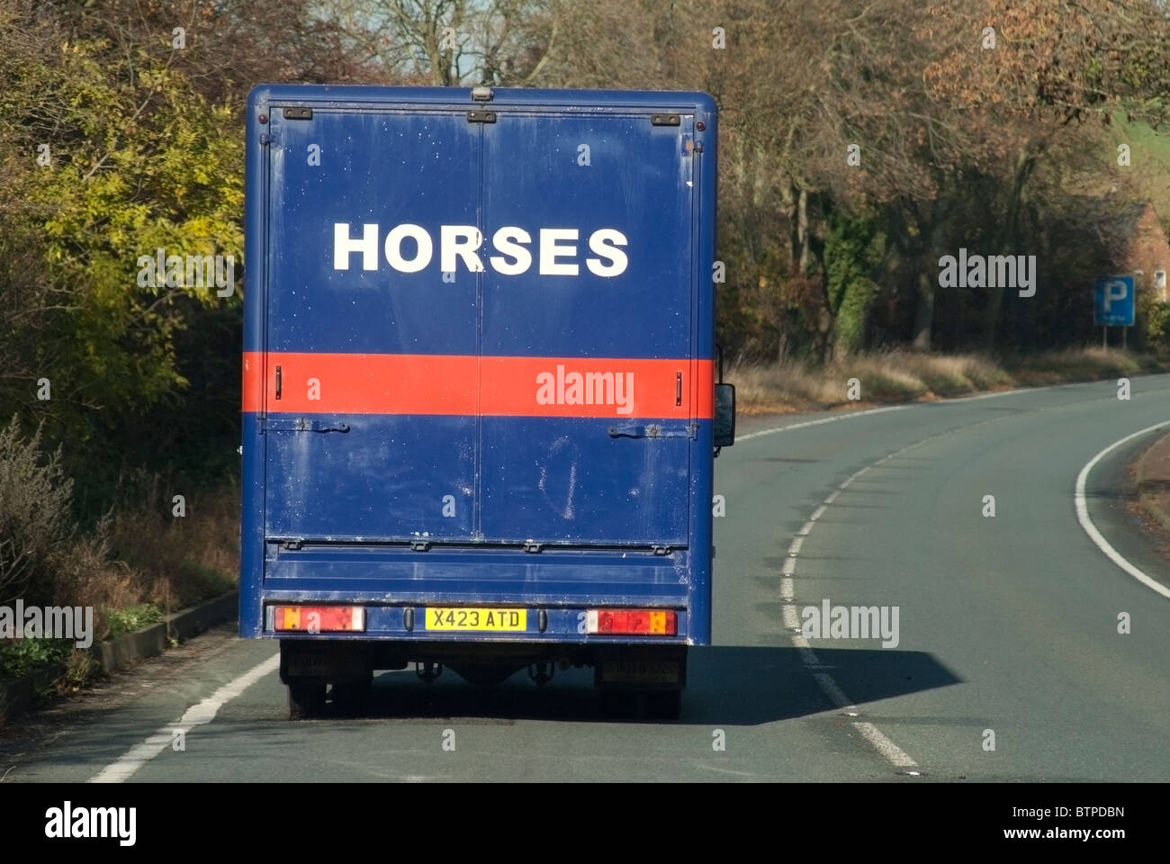 Horse Box Stock Photo