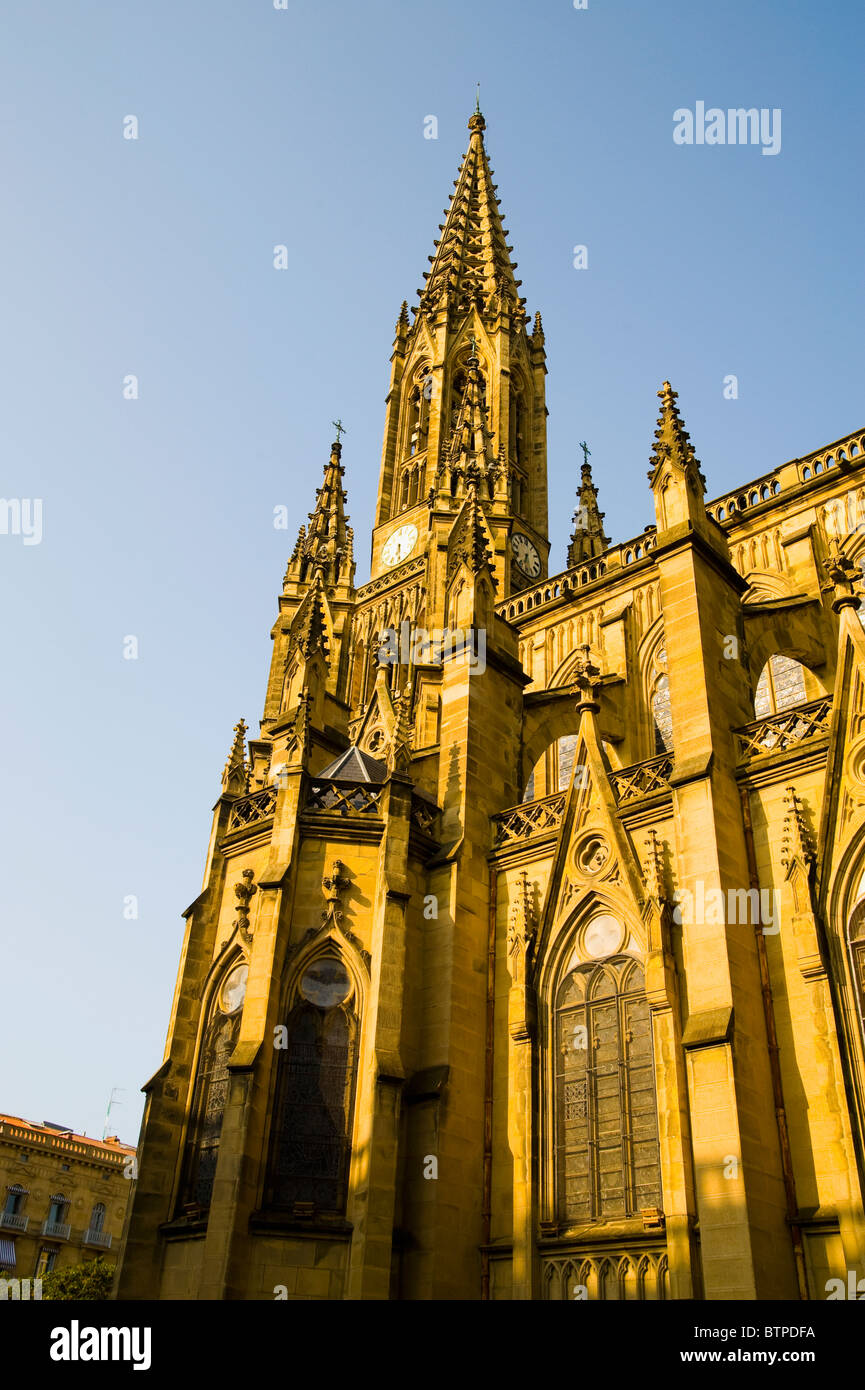 Cathedral, San Sebastian, Basque Country Spain Stock Photo - Alamy