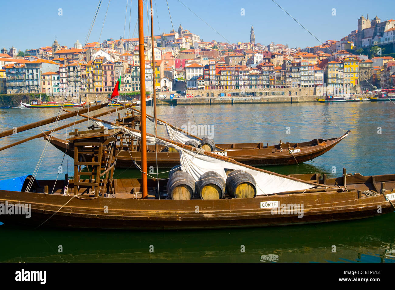 Port Barges, Douro River, Porto, Portugal Stock Photo Alamy