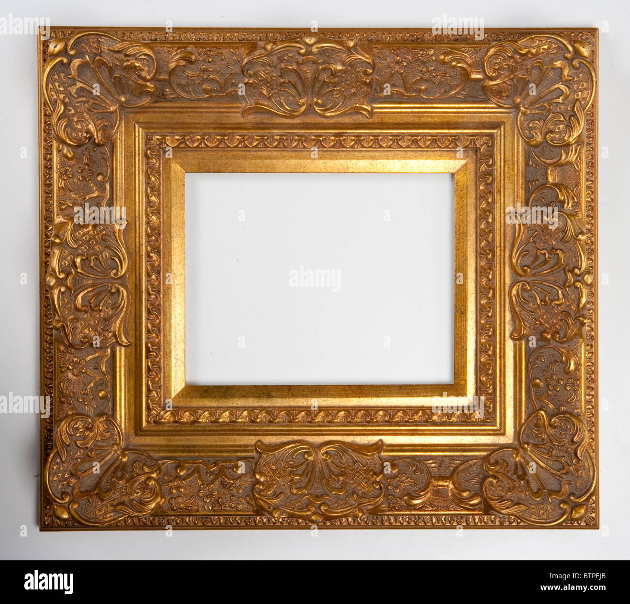 Guilt Picture Frame Old Fashioned Picture Stock Photo Alamy