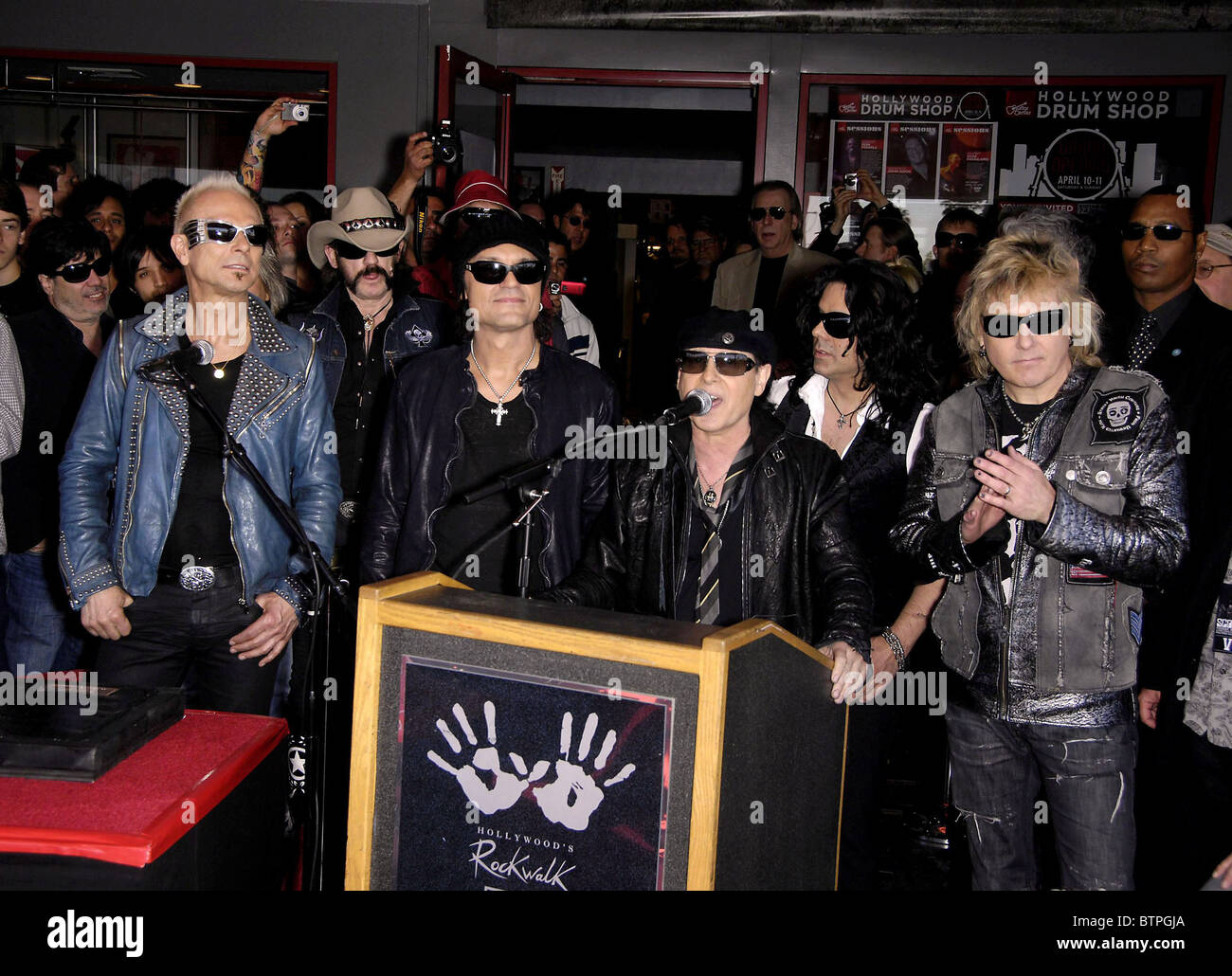 Hollywood's RockWalk Inducts THE SCORPIONS Stock Photo