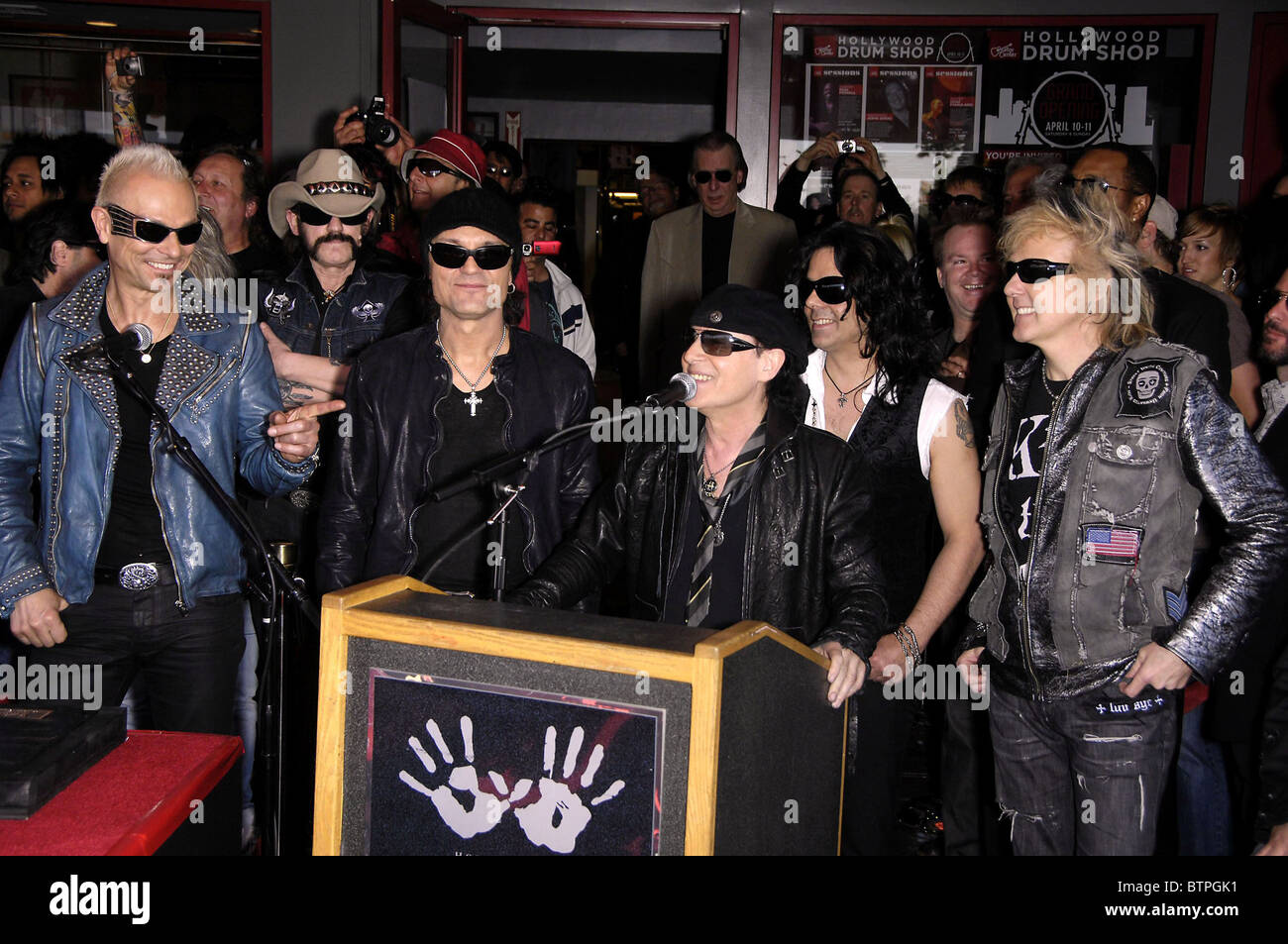 Hollywood's RockWalk Inducts THE SCORPIONS Stock Photo
