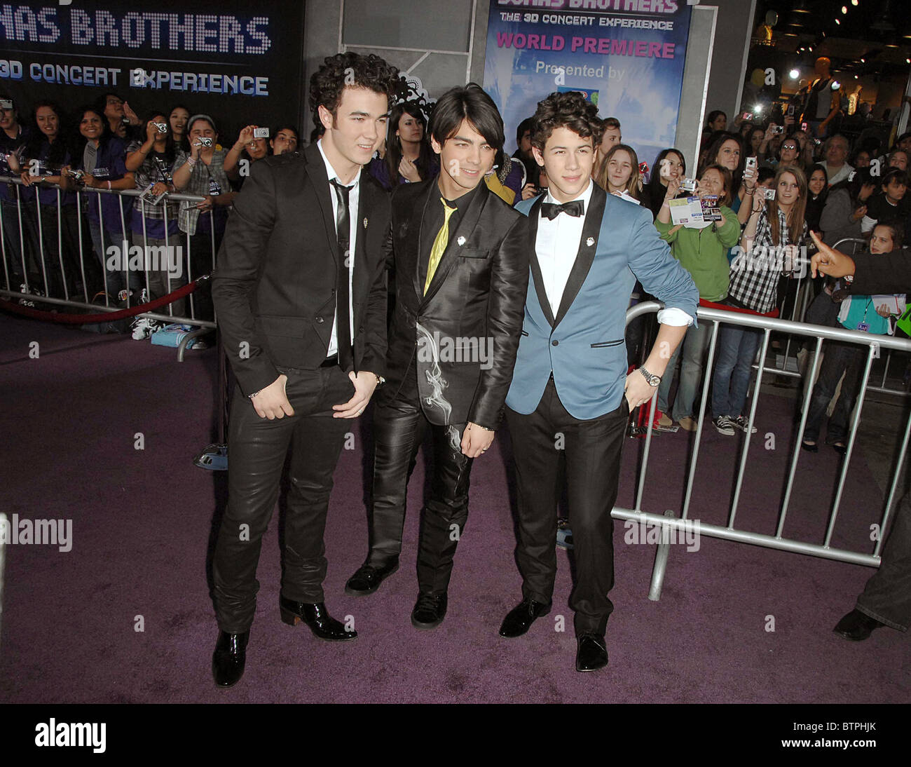 JONAS BROTHERS: THE 3D CONCERT EXPERIENCE Premiere Stock Photo - Alamy