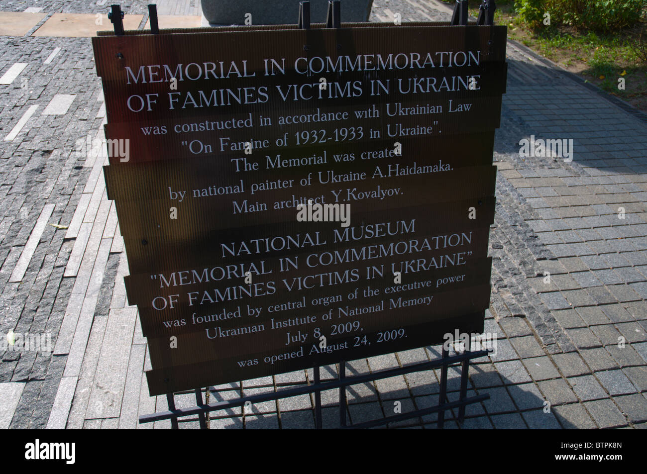 1932-33 famine victims memorial site Kiev Ukraine Europe Stock Photo ...