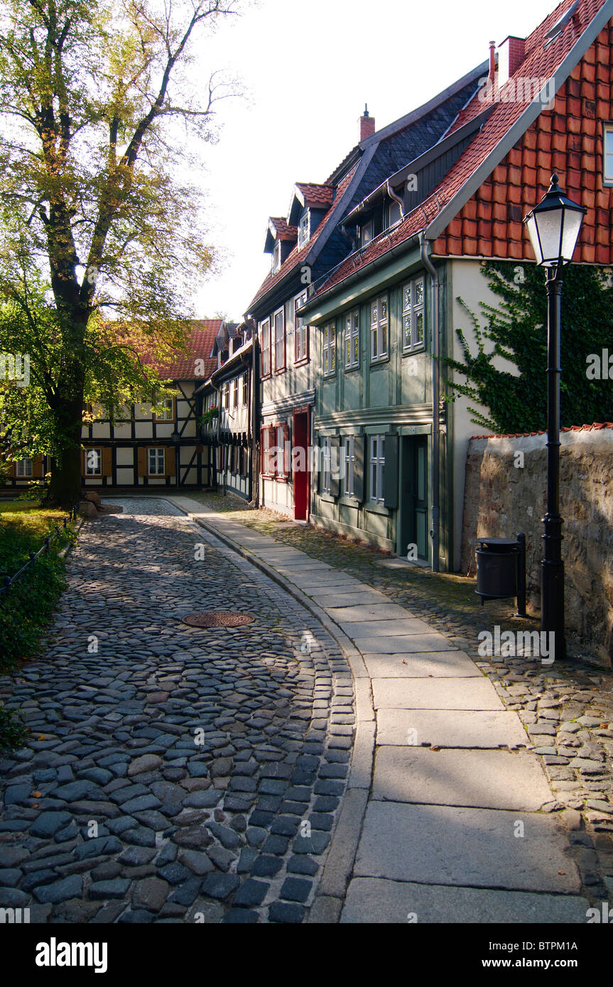 Germany, Wernigerode, Quedlinburg, Half-timber houses Stock Photo