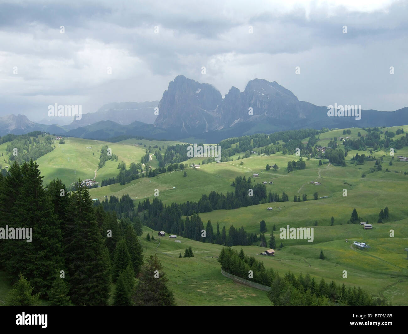 Italy, Alpe di Siusi, Alto Adige, View of landscape Stock Photo