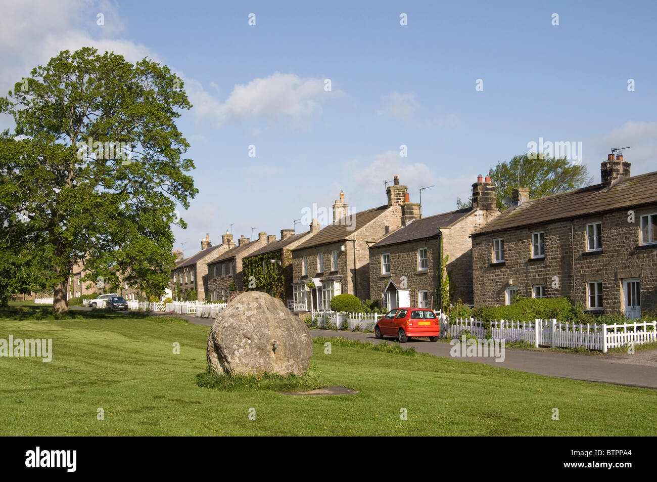 England, North Yorkshire, East Witton village Stock Photo