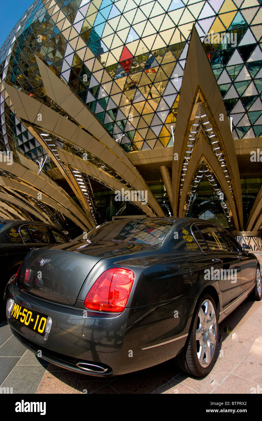Asia, China, Macau, Gran Lisboa Casino Bentley Stock Photo