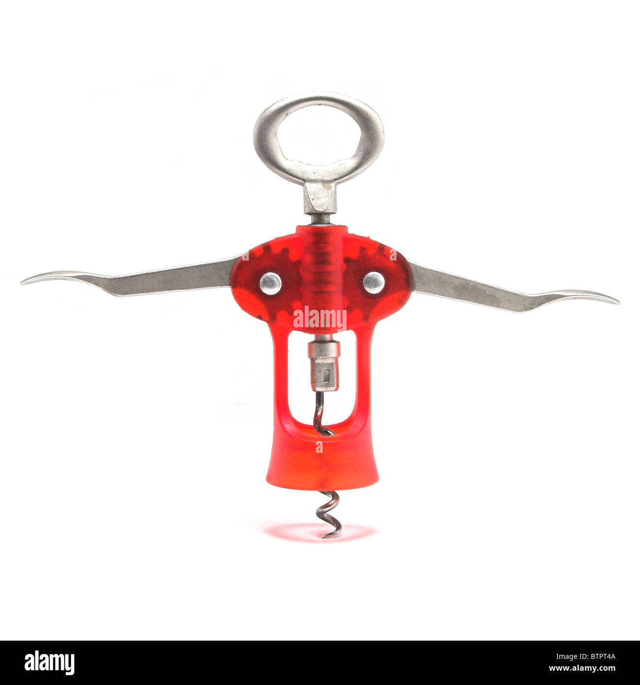 Corkscrew isolated in a white background Stock Photo