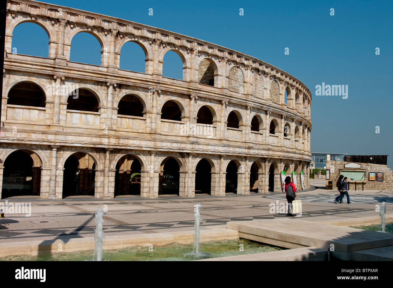Asia China Macau Fisherman s Wharf Roman Amphitheatre Stock Photo Asia China Macau Fisherman s Wharf Roman Amphitheatre Stock Photo
