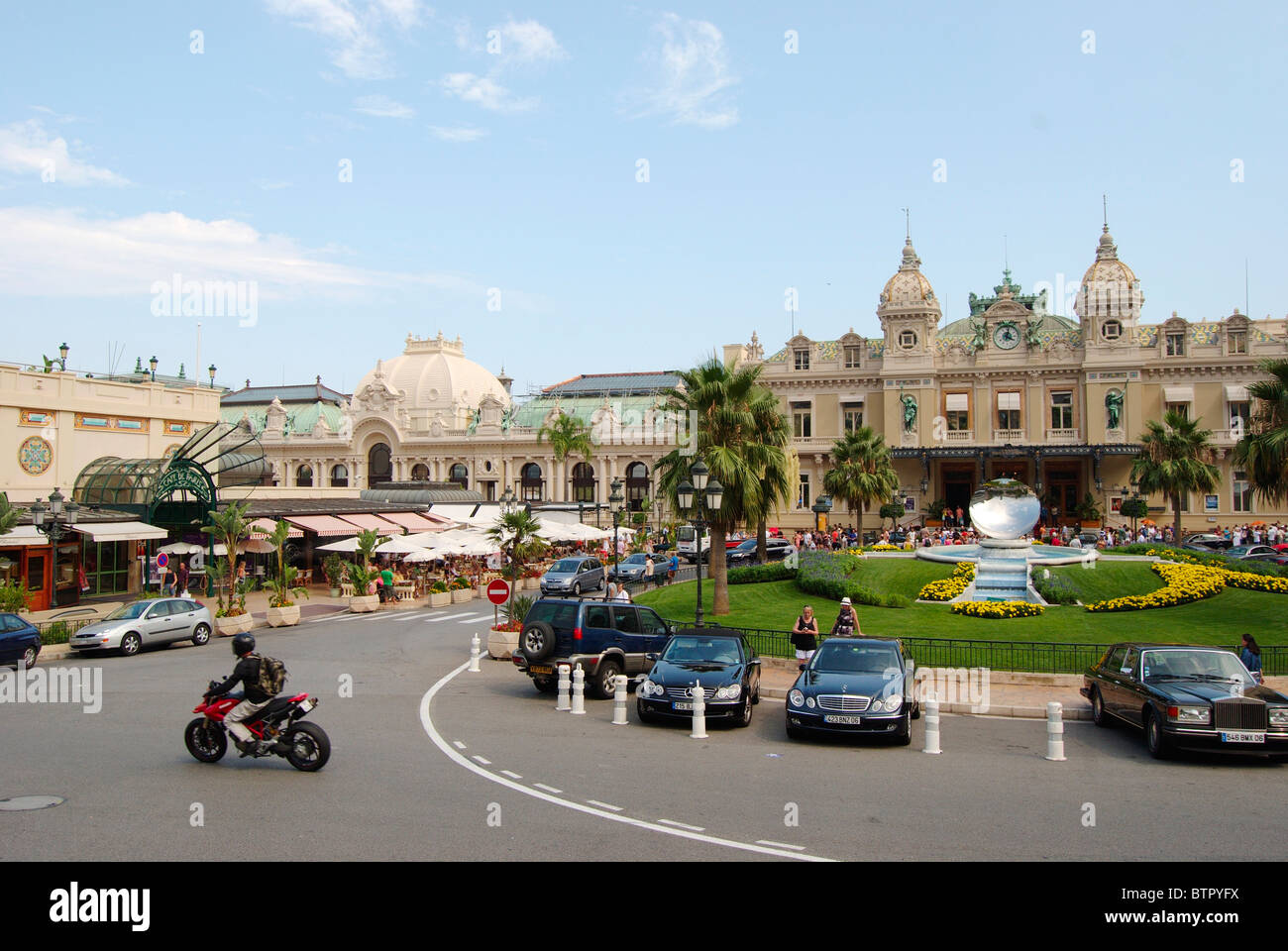 Monaco, Monte Carlo, Cars parked at Monte Carlo Casino Stock Photo Alamy