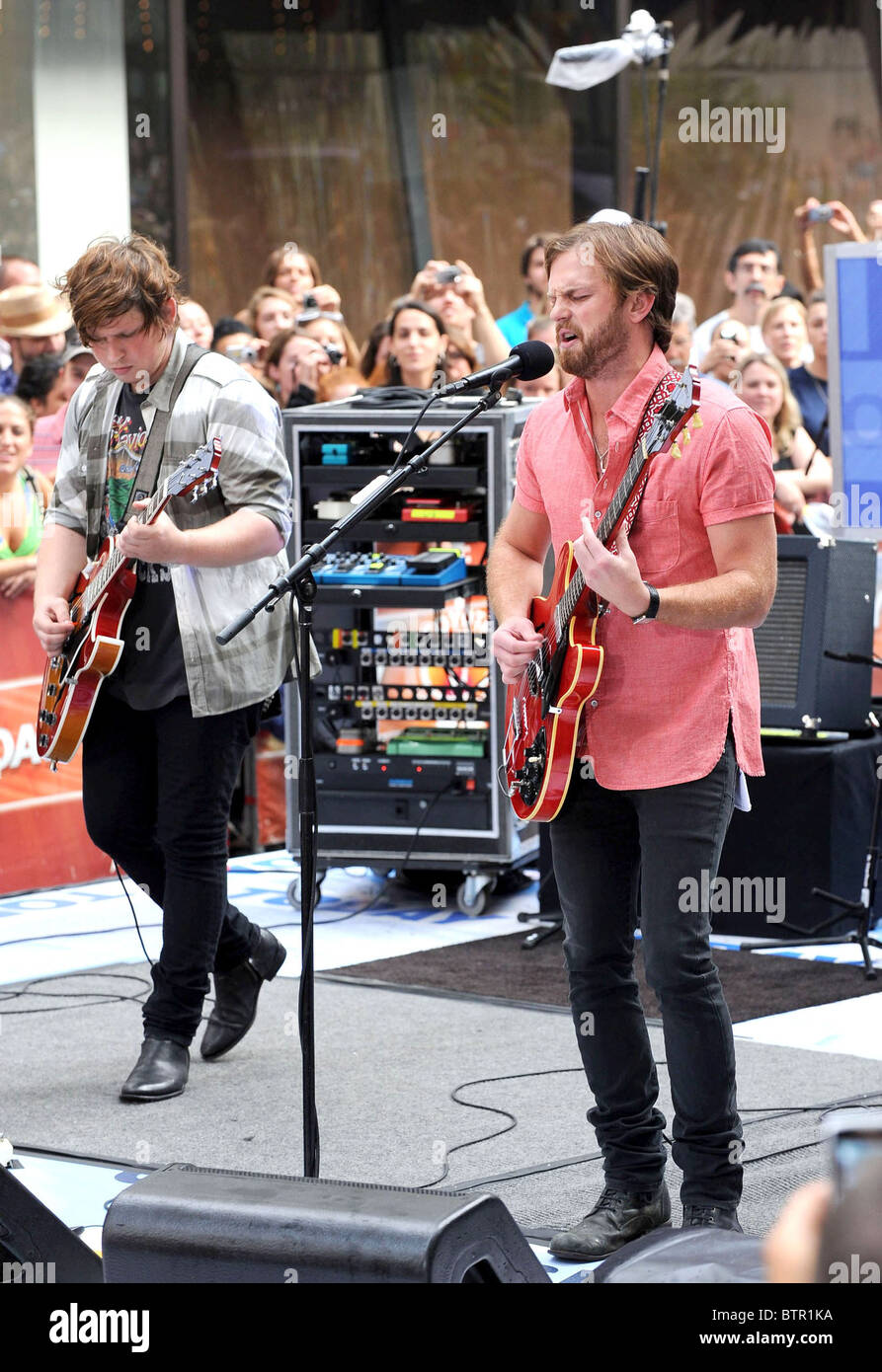 Kings of Leon in Concert on NBC Today Show Stock Photo