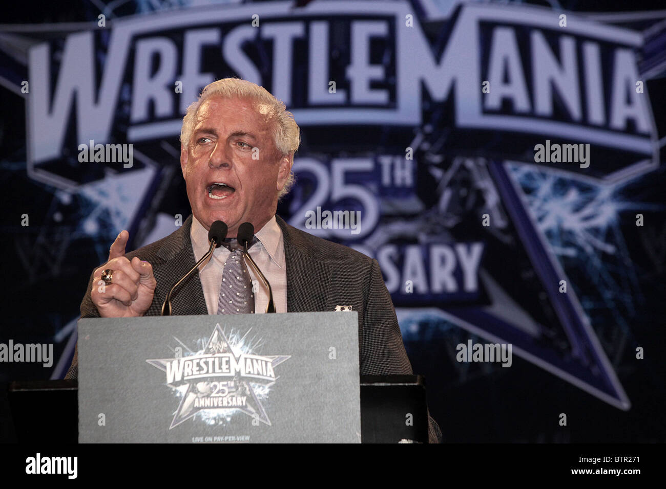 25th Anniversary of WrestleMania Stock Photo