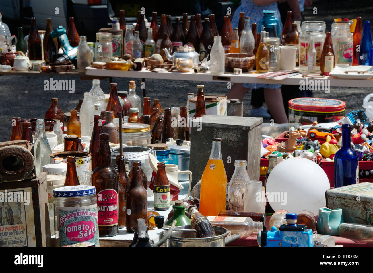 Australia, Central Victoria, Wesley Hill, Bric-a-brac market Stock Photo