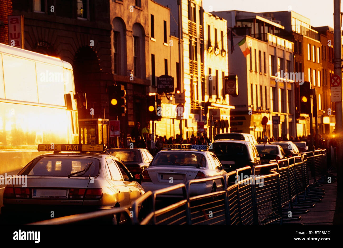 Traffic, Dublin City Centre, Ireland Stock Photo Alamy