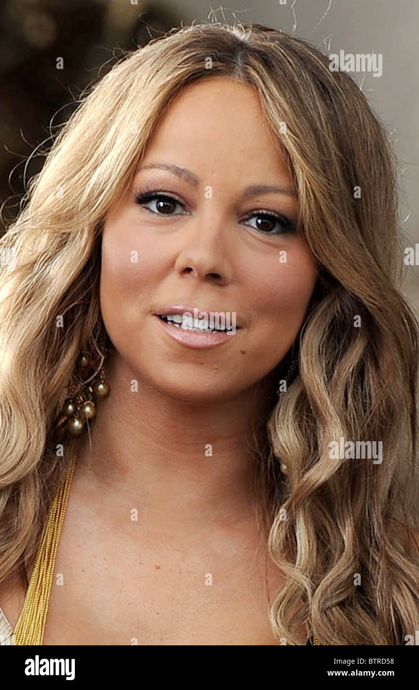 Mariah Carey Films a Music Video For Her New Single OBSESSED Stock Photo