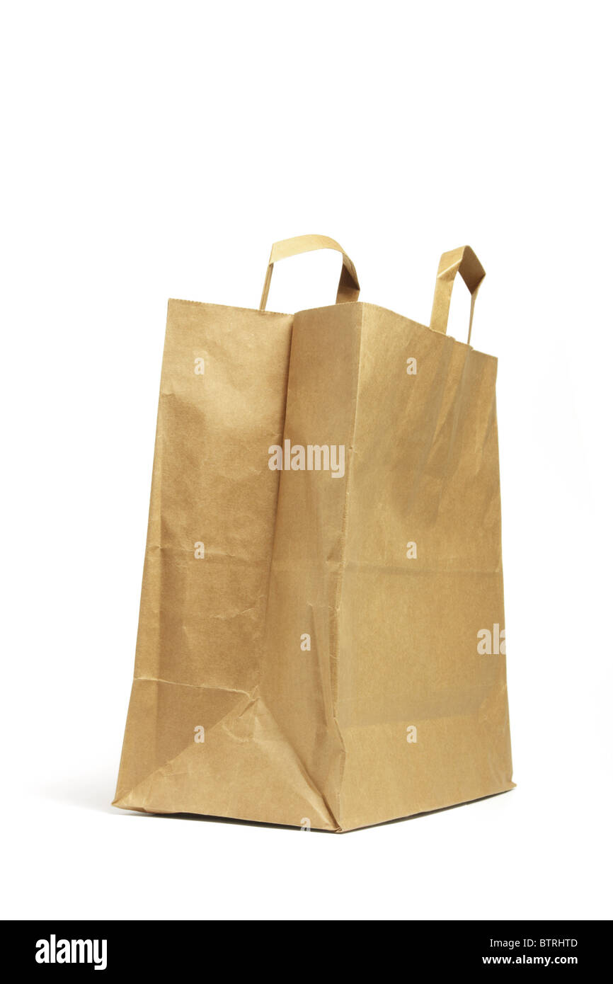 Brown paper bag cut out hires stock photography and images Alamy