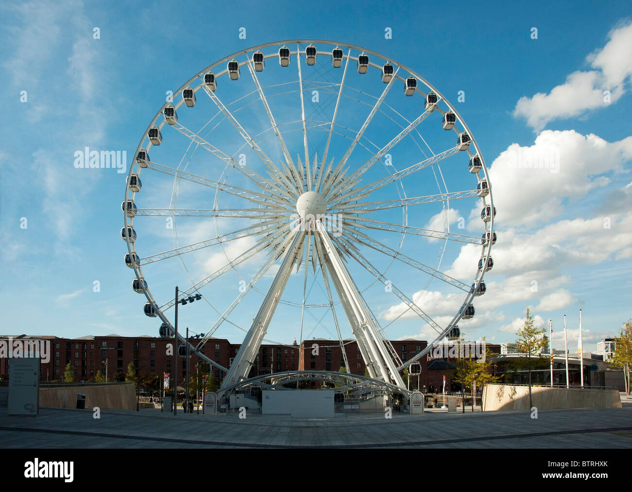 Big wheel at Albert Dock, Liverpool, England Stock Photo Alamy