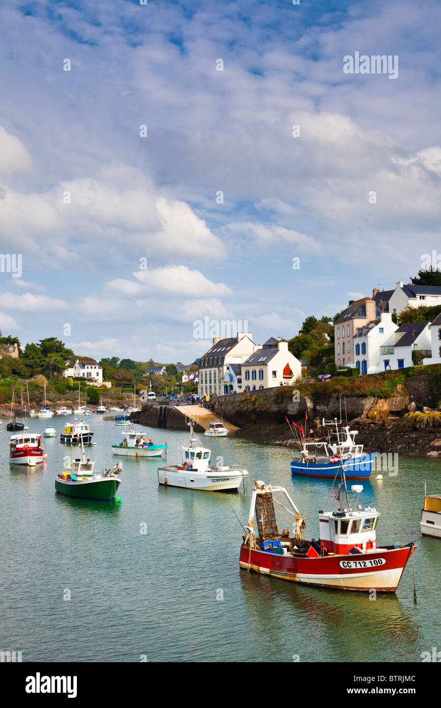 Harbour at Doelan, Finistere, Brittany, France, Europe Stock Photo