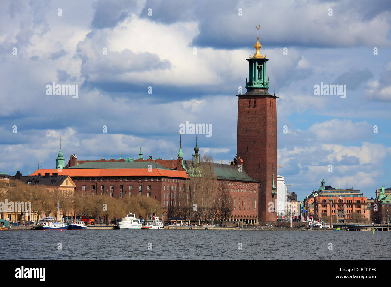 Town Hall (Stadshuset) on King's Island in Stockholm Stock Photo