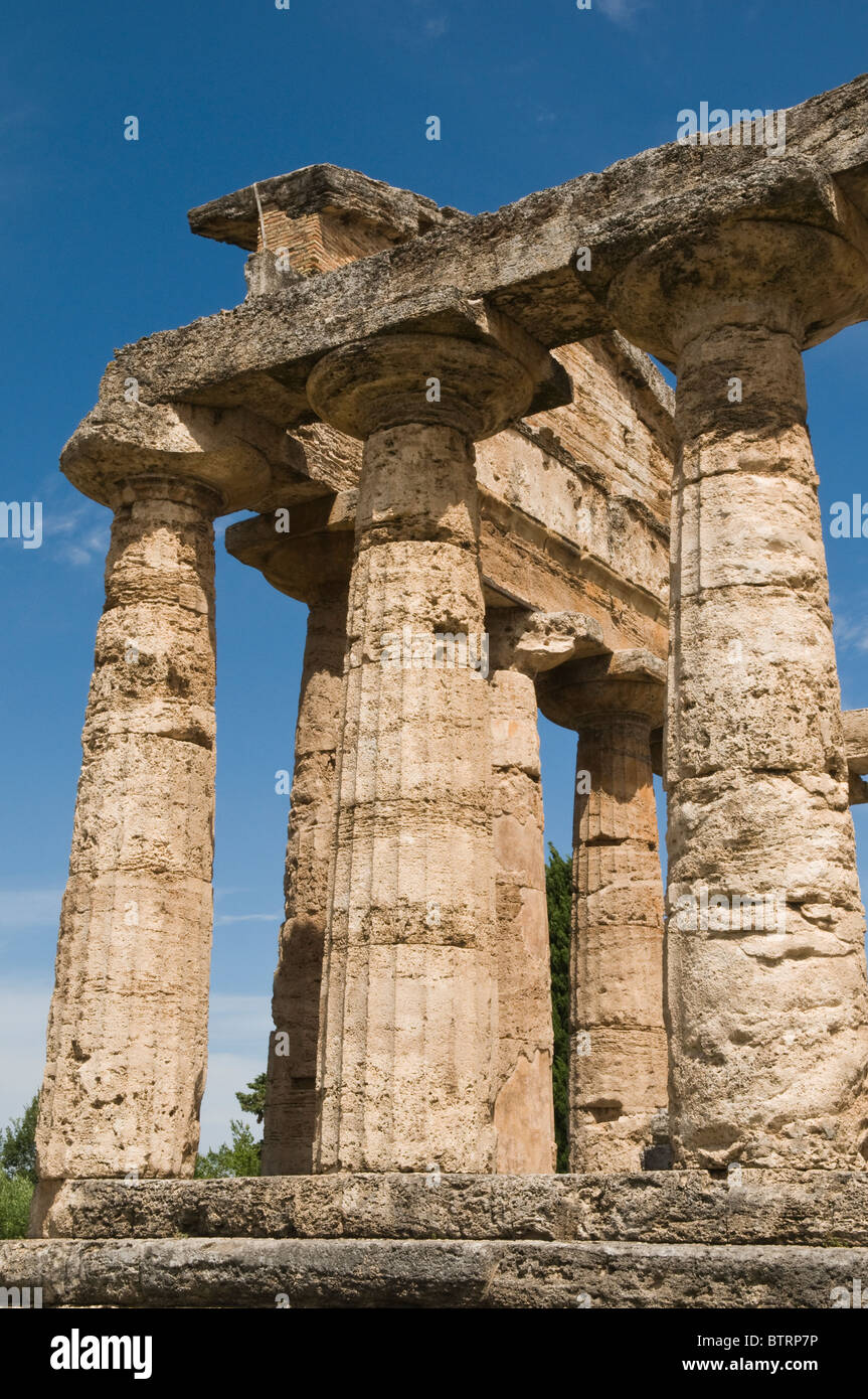 The Basilica or Temple of Hera, Paestum, Italy Stock Photo Alamy