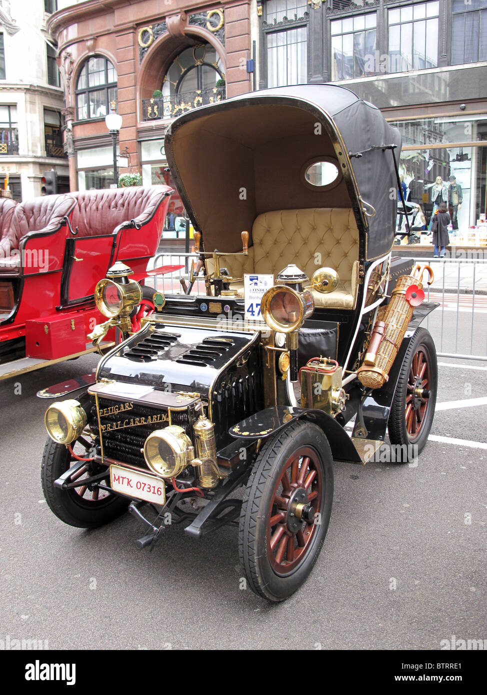 London to Brighton classic car race Regent street London Stock Photo