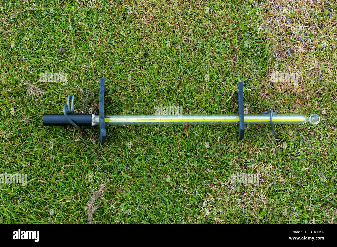 Thermometer on garden surface to measure ground temperature Stock Photo ...