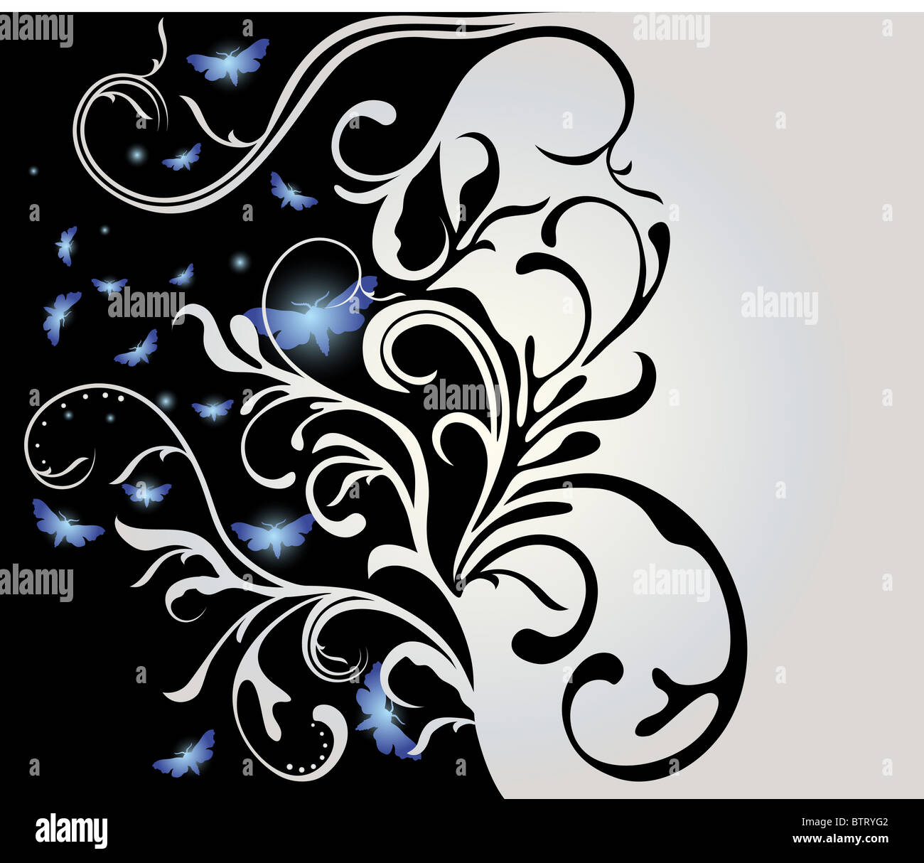 abstract floral background with place for your text Stock Photo - Alamy