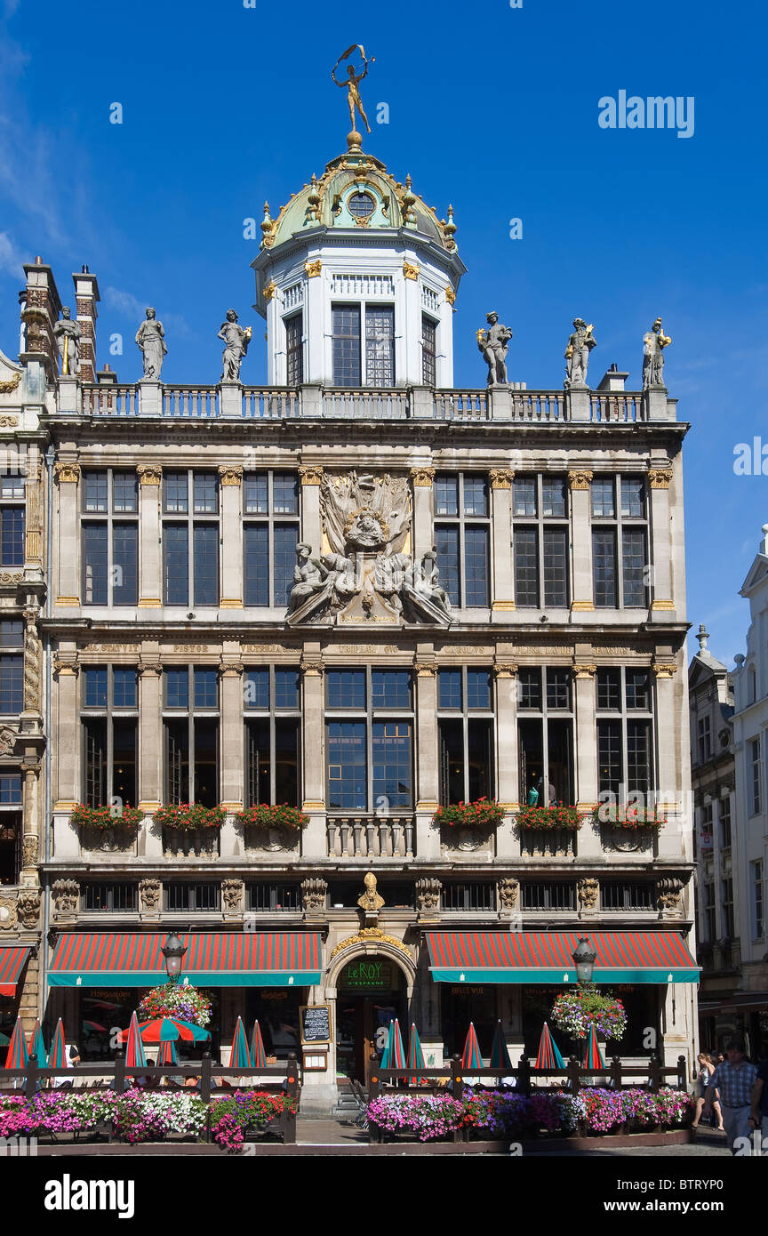 Brussels, Grand Place, Houses of the gilds, Brabant, Belgium Stock Photo