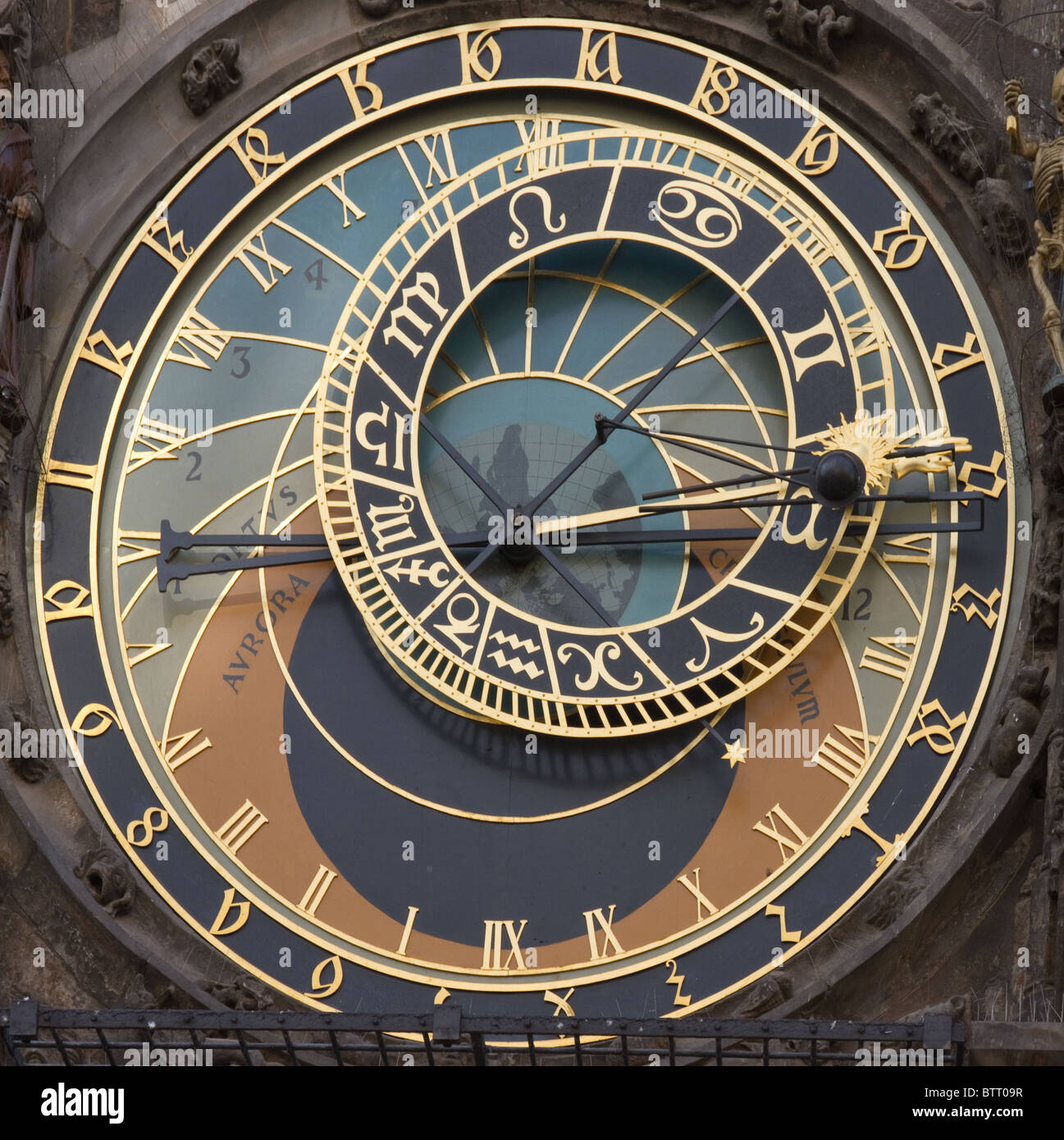 The ancient astronomical Clock in Prague Czech republic Stock Photo Alamy