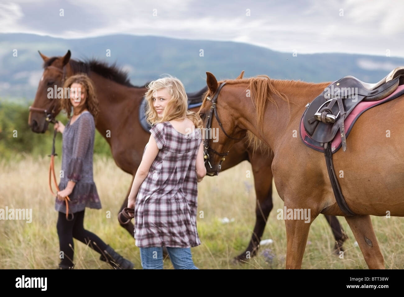 Horse riding trip Stock Photo Alamy