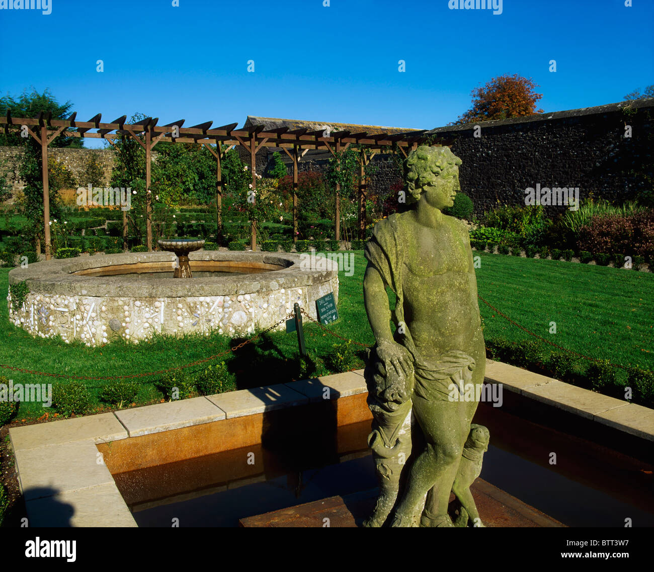 Larchill Arcadian Garden, Co Kildare, Ireland, Walled Garden Stock