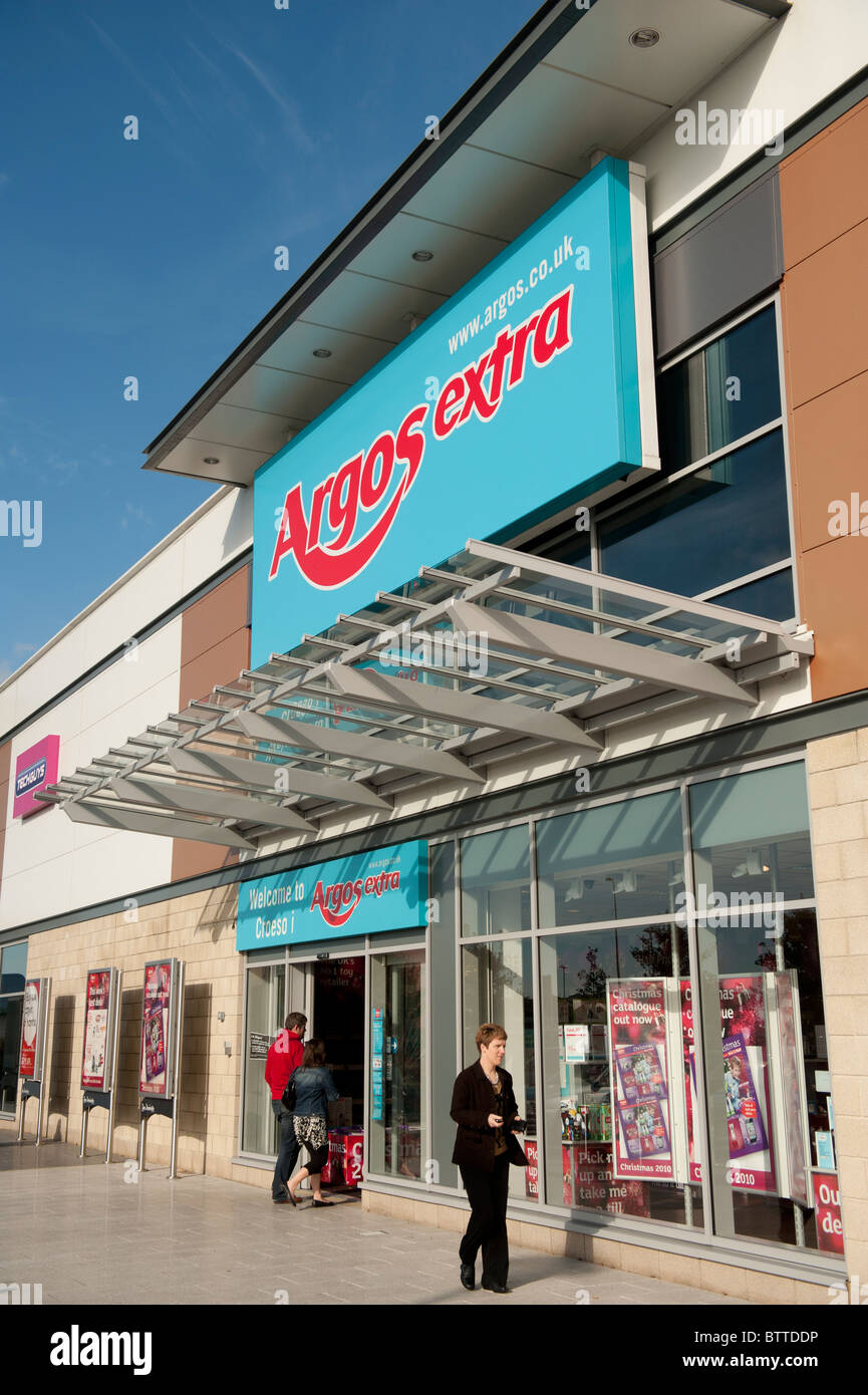 Argos Extra catalogue shop store at Pemberton Retail Park, Llanelli, Wales UK Stock Photo