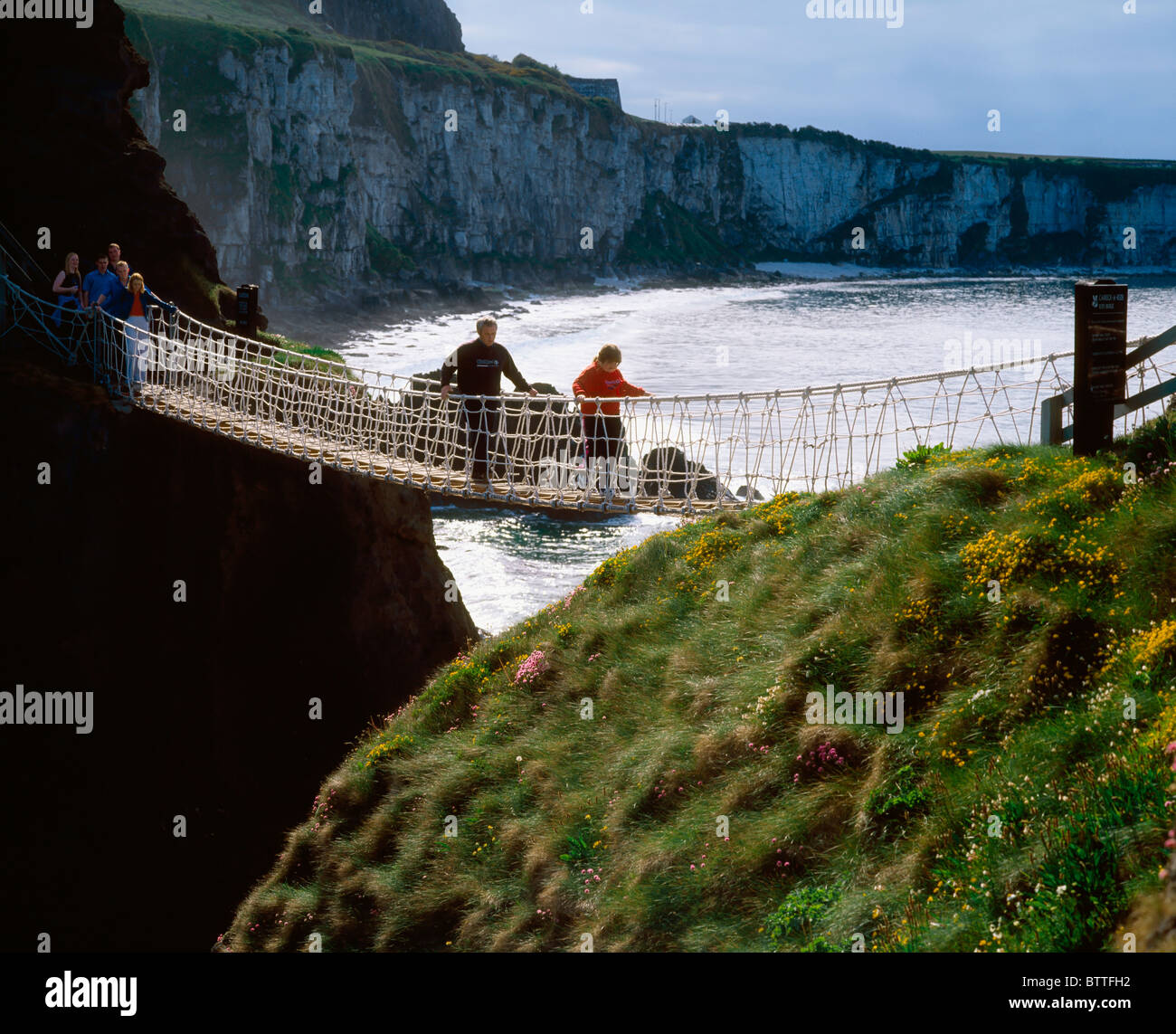 CarrickARede Rope Bridge, Co Antrim, Ireland Stock Photo Alamy