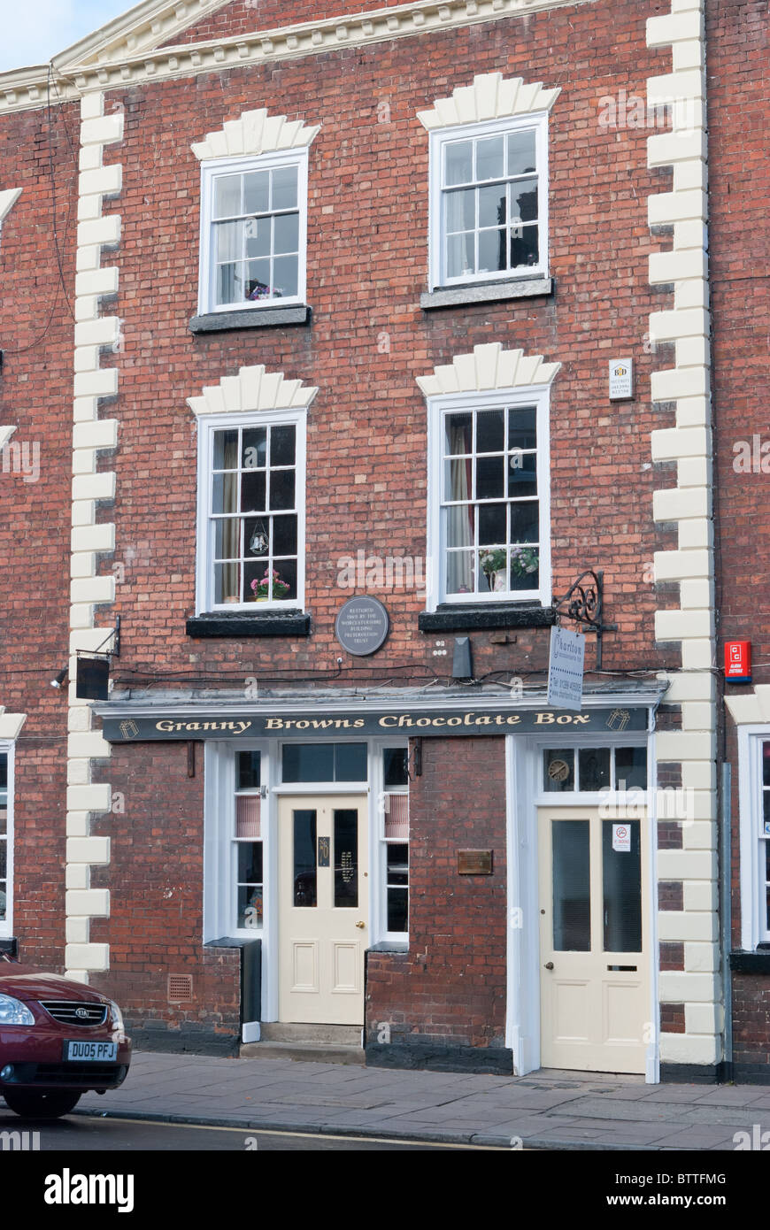 Typical redbrick houses in Bewdley, Worcestershire Stock Photo Alamy
