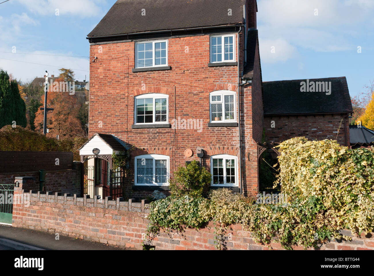 Typical redbrick houses in Bewdley, Worcestershire Stock Photo Alamy