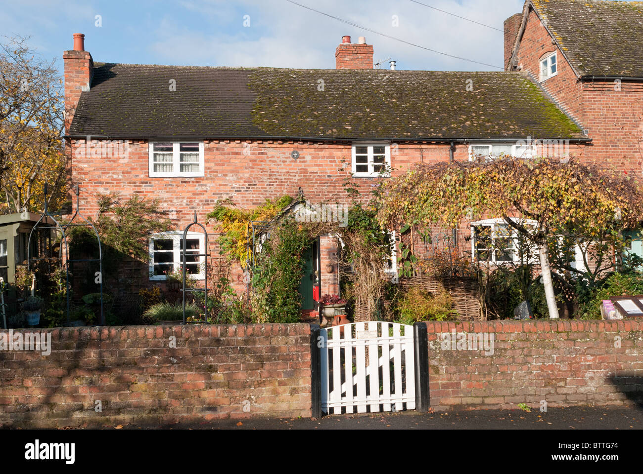 Typical redbrick houses in Bewdley, Worcestershire Stock Photo Alamy