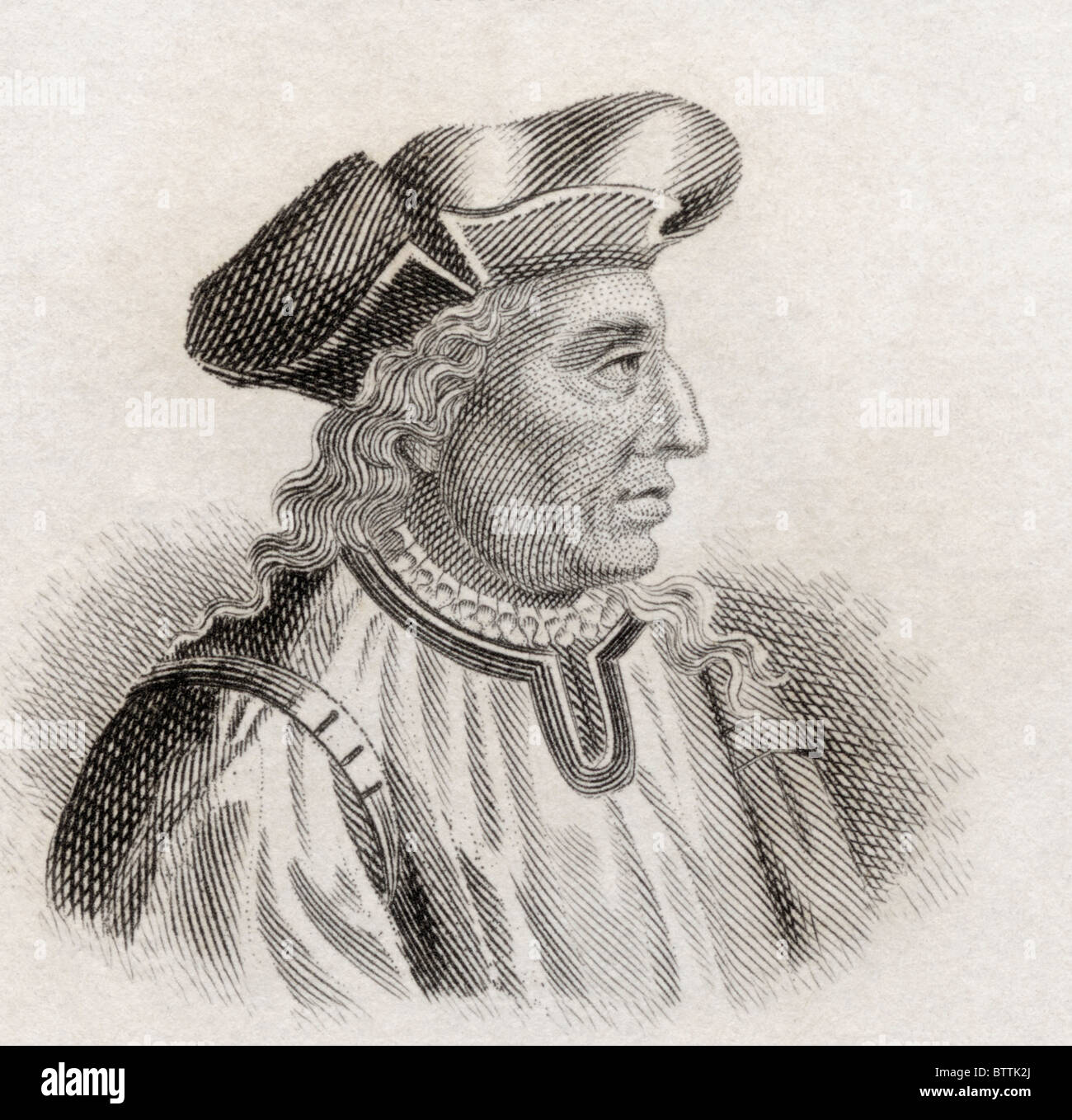 Niccolò di Bernardo dei Machiavelli, 1469 to 1527. Italian philosopher and writer. Stock Photo