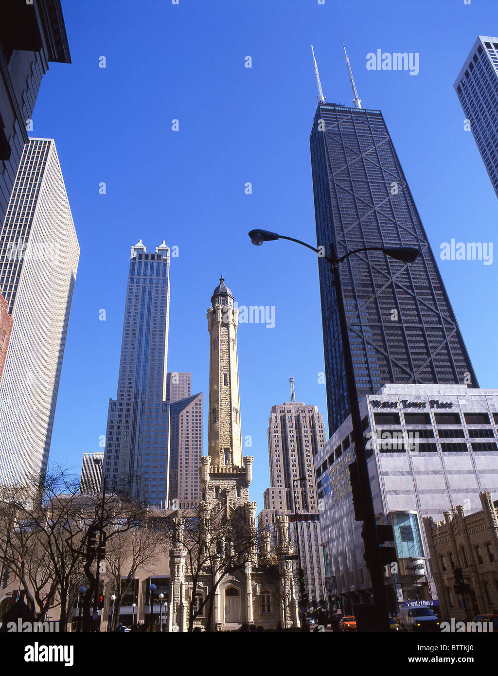 The Hancock Building, Michegan Avenue, Chicago, Illinois, United States