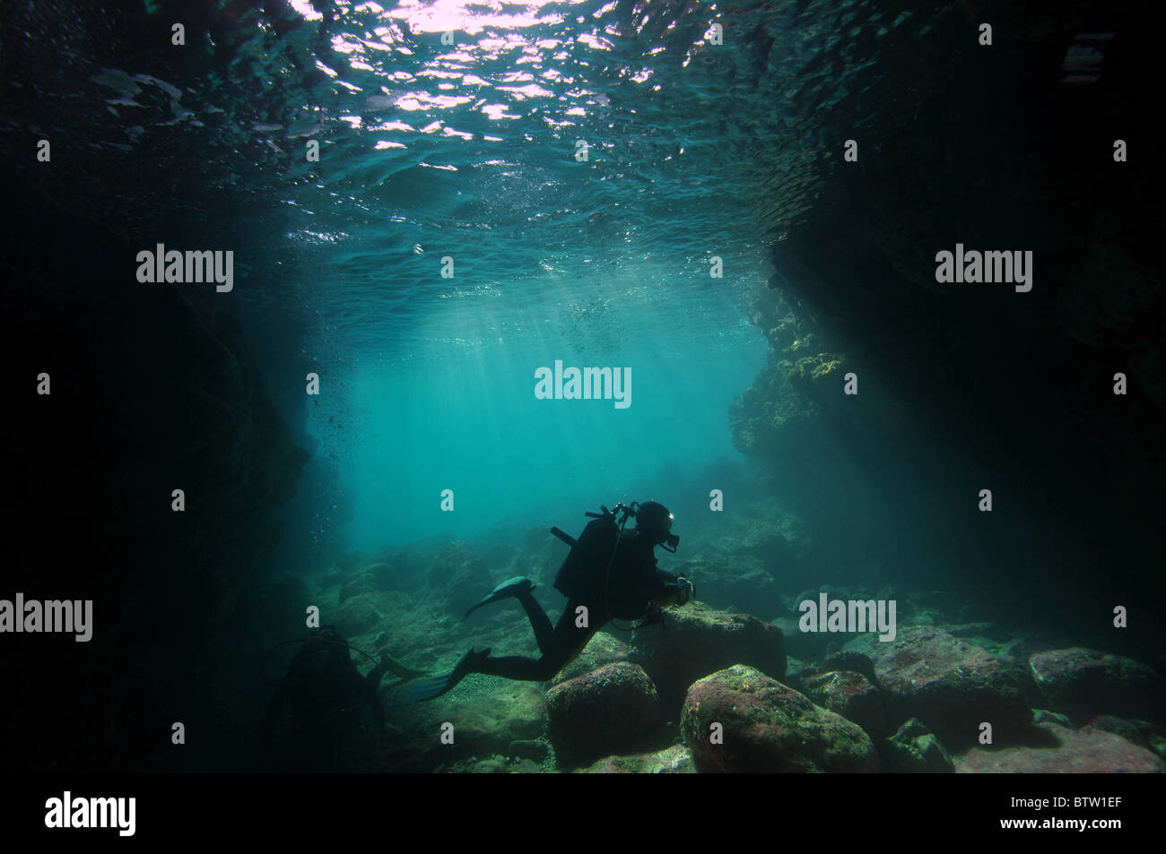 scuba diving, plongée sous-marine Stock Photo